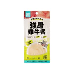 怪獸部落 貓罐頭 怪獸部落 貓餐包 機能主食肉肉包 強身雞牛餐 50g