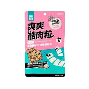 怪獸部落 怪獸部落 貓狗零食 爽爽酷肉粒 凍乾零食 黑水虻+蜂蛹+虱目魚+纈草 20g