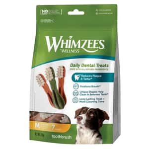 WHIMZEES WHIMZEES 中型犬專用高效潔齒骨 白色刷頭 7支