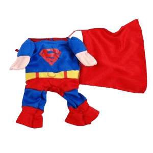 狗帶 狗胸帶 狗雨衣 超可愛狗狗超人變身服裝 M碼3號