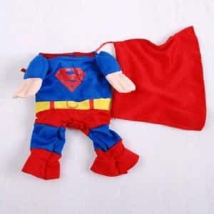 狗帶 狗胸帶 狗雨衣 超可愛狗狗超人變身服裝 XL碼5號