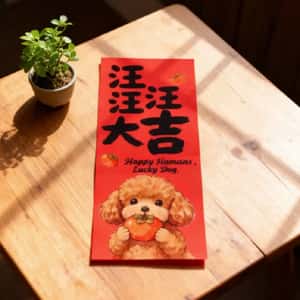 其他 寵物吉祥揮春 狗狗款 款式隨機 (非賣品)