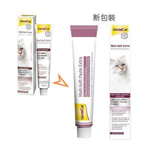 Gim Cat 貓咪保健用品推薦：Gim Cat 貓咪吐毛球膏麥芽味加強版 50g (新舊包裝隨機發貨) (GM407364)