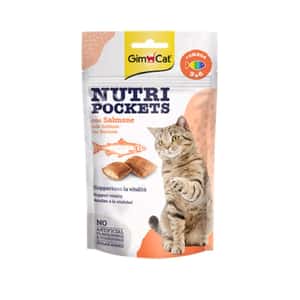 Cream Bro忌廉哥 貓零食 Gim Cat 貓零食 三文魚奧米加增強免疫貓脆脆夾心小食 60g