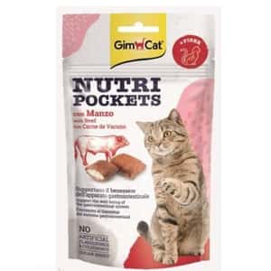 Cream Bro忌廉哥 貓零食 Gim Cat 貓零食 牛肉味麥芽去毛球貓脆脆夾心小食 60g