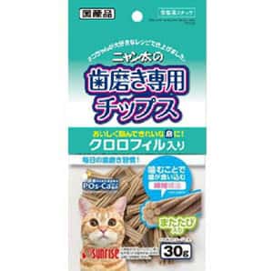 Sunrise 貓零食 Sunrise 葉綠素纎維扭扭潔齒棒 30g