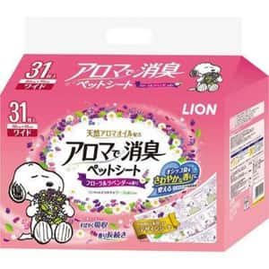 LION 狗尿墊 狗尿片 日本LION 薰衣草寵物尿墊 狗尿墊 狗尿片 [45*60 L碼 31枚]