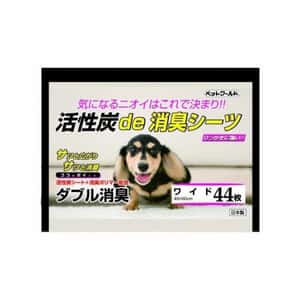 狗尿墊 狗尿片 日本Sanotec 活性炭除臭寵物尿墊 狗尿墊 狗尿片 [45*60 L碼 44枚]