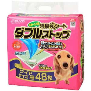 Clean One 狗尿墊 狗尿片 日本Clean One 消臭炭寵物尿墊 狗尿墊 狗尿片 [44*60 L碼 48枚] (粉紅)