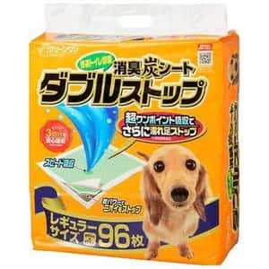 Clean One 狗尿墊 狗尿片 日本Clean One 消臭炭寵物尿墊 狗尿墊 狗尿片 [34*44 S碼 96枚] (橙黃)