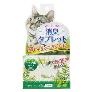貓砂盆用消臭用品 日本大塚貓砂盆除臭清香片2週間 綠色田園清香味 90g