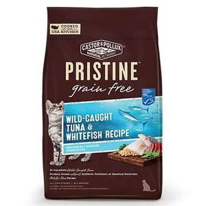 CASTOR & POLLUX (ORGANIX / PRISTINE) 貓糧 貓乾糧推薦：CASTOR & POLLUX PRISTINE Wild-Caught Tuna & Whitefish 無穀物全貓糧 野生白魚配方 6lb (藍淺藍)