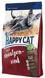 Happy Cat 貓糧 Happy Cat Supreme 成貓牛肉大顆粒配方貓糧 Adult Voralpen-Rind (Bavarian beef) 1.4kg (70200)