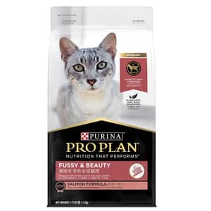 PROPLAN 冠能 貓糧 PURINA PROPLAN 冠能 貓糧 成貓美毛亮麗配方 三文魚 1.5kg (12433232)