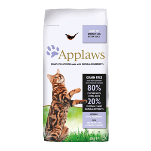 Applaws 貓糧 貓乾糧推薦：Applaws 貓糧 成貓專用 雞肉鴨肉配方 7.5kg (4304)