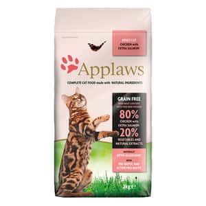 Applaws 貓糧 貓乾糧推薦：Applaws 貓糧 成貓專用 雞肉三文魚配方 2kg (4023)