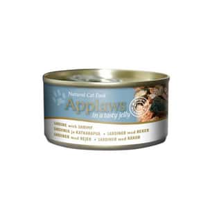 Applaws 貓罐頭 Applaws 貓罐頭 啫喱沙甸魚及蝦 Sardine With Shrimp In Jelly 70g (藍) (1047)
