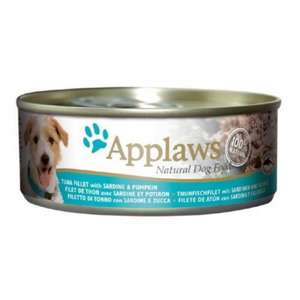 Applaws 狗罐頭 狗濕糧推薦：Applaws 狗罐頭 天然優質吞拿魚及沙甸魚及南瓜 Tuna with Sardines and Pumpkin 156g (3010)