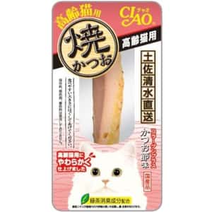 CIAO 貓零食 貓零食 CIAO 貓零食 日本燒鰹魚條 鰹魚味 25g [高齡貓用] (粉紅) (YK-22)