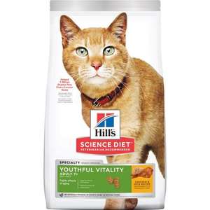 Hills 希爾思 貓糧 貓乾糧推薦：Hills 貓糧 高齡貓 7+ 年輕活力 (雞肉及米) Adult 7+ Senior Vitality (Chicken & Rice) 13lb (10779)