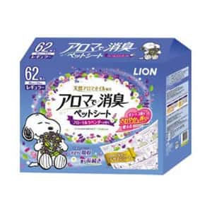 LION 狗尿墊 狗尿片 日本LION 薰衣草寵物尿墊 狗尿墊 狗尿片 [45*33 M碼 62枚]