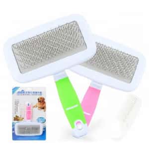 皮膚毛髮護理 清潔美容用品 TaoTaoPet 兩段結構鋼絲梳毛刷 中碼 (短毛貓犬用)