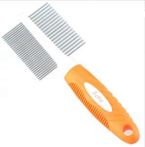 皮膚毛髮護理 清潔美容用品 Petiy Beauty 塑料柄排針雙面梳毛刷 19針+30針 (貓犬用) (Y91014)