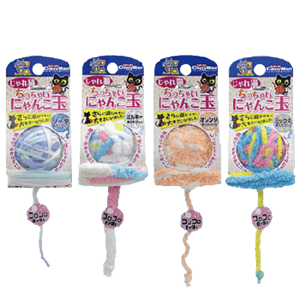 其他 貓玩具 DoggyMan 貓貓最愛木天蓼鈴鐺毛線編織逗貓球 (顏色隨機)