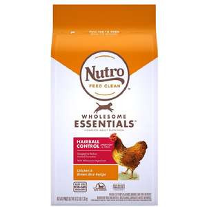 Nutro 貓糧 貓乾糧推薦：Nutro 成貓糧 特級去毛球配方 雞肉及糙米 3lb (10182889)