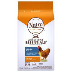 Nutro 貓糧 貓乾糧推薦：Nutro 室肉高齡貓糧 雞肉及糙米 3lb (10182879)