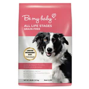 Be My baby 狗糧 Be My Baby 全犬 無穀物鴨肉甘薯配方 Duck 5lb (90100550) (新舊包裝隨機發貨)