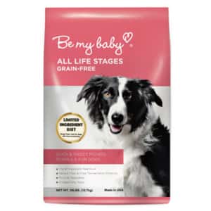 Be My baby 狗糧 Be My Baby 全犬 無穀物鴨肉甘薯配方 Duck 25lb (90102178) (新舊包裝隨機發貨)