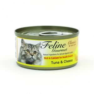 Feline Gourmet 貓罐頭 Feline Gourmet 貓罐頭去毛球配方 吞拿魚及芝士 80g (FG80-1 )