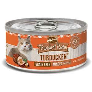 Merrick 貓罐頭 貓濕糧推薦：Merrick 無穀物火雞鴨肉雞湯肉粒貓罐頭 Turducken 3oz (38326)