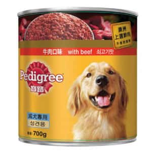 Pedigree 寶路 狗罐頭 Pedigree寶路 狗罐頭 牛肉 beef 700g