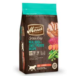 Merrick 狗糧推薦：Merrick 全犬狗糧 無穀物鴨肉甜薯配方 4lb (38476)