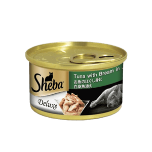 Sheba 貓罐頭 Sheba 日系貓罐頭 吞拿魚加鯛魚魚凍 85g 深綠色(10201242)