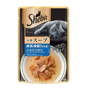 Sheba 貓罐頭 Sheba 貓濕包 鮮魚湯羹 吞拿魚及鰹魚 40g (10265752)
