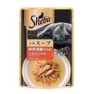 Sheba 貓罐頭 Sheba 鮮魚湯羹 吞拿魚及鮮雞 40g (橙紅) (10265753)