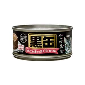 AIXIA 愛喜雅 貓罐頭 AIXIA 愛喜雅 貓罐頭 黑缶系列 金槍魚鰹魚加蟹肉棒 80g (BCM-10)