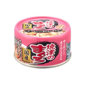 AIXIA 愛喜雅 貓罐頭 AIXIA 愛喜雅 貓罐頭 燒津系列 雞肉吞拿魚及三文魚 70g (粉紅) (YM-43)