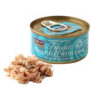 Fish4Cats 貓罐頭 貓濕糧推薦：Fish4Cats Finest貓主食罐 吞拿魚加蟹肉 Tuna Fillet With Crab 70g