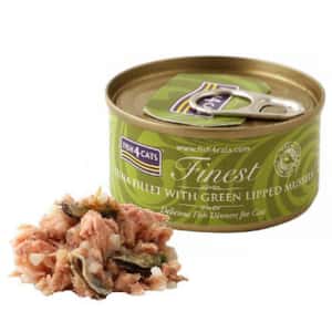Fish4Cats 貓罐頭 貓濕糧推薦：Fish4Cats Finest貓主食罐 吞拿魚加青口 Tuna Fillet With Green Lipped Mussel 70g
