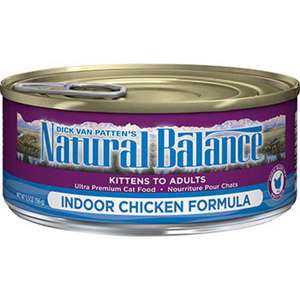 Natural Balance雪山 貓罐頭 貓濕糧推薦：Natural Balance雪山 全貓罐頭 室內配方 Indoor Cat 5.5oz