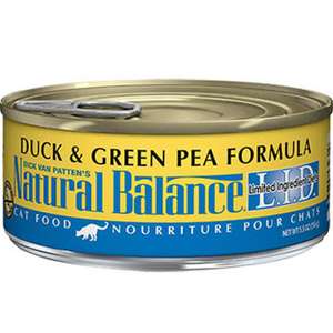 Natural Balance雪山 貓罐頭 貓濕糧推薦：Natural Balance雪山 全貓罐頭 無穀物鴨肉青豆 Duck & Green Pea 5.5oz