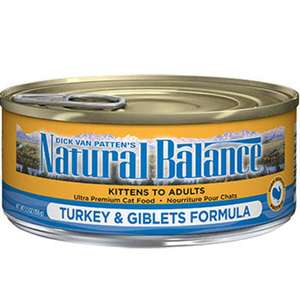 Natural Balance雪山 貓罐頭 貓濕糧推薦：Natural Balance雪山 全貓罐頭 火雞及內臟 Turkey & Giblets 3oz