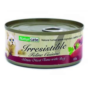 Naturcate 貓罐頭 Naturcate 貓罐頭 白肉吞拿+牛肉 155g (NC155-7)