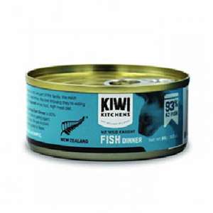 KIWI KITCHENS 貓罐頭 貓濕糧推薦：KIWI KITCHENS 主食貓罐頭 無穀物白身魚配方 85g (藍色) (KC-C-F85)