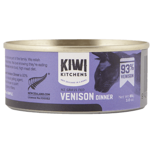 KIWI KITCHENS 貓罐頭 貓濕糧推薦：KIWI KITCHENS 主食貓罐頭 無穀物鹿肉配方 85g (紫色)