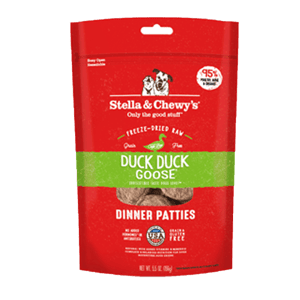 Stella and Chewys 狗糧 Stella & Chewy's 狗糧 凍乾生肉主糧 鴨朋鵝友 鴨肉鵝肉配方 14oz (SC008-A)